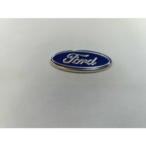 Эмблема Универсал-Авто, для руля Ford, 58x29 мм, синяя, крепление на двусторонний скотч