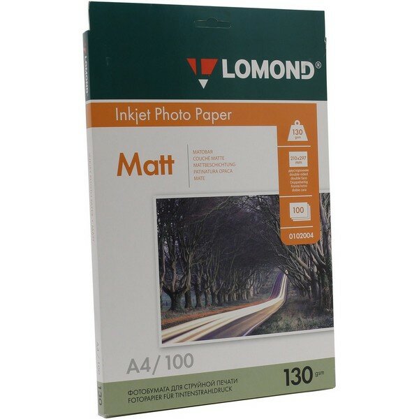 Бумага Lomond A4 130г/кв.м двусторонняя матовая 0102004 100л - фото №5