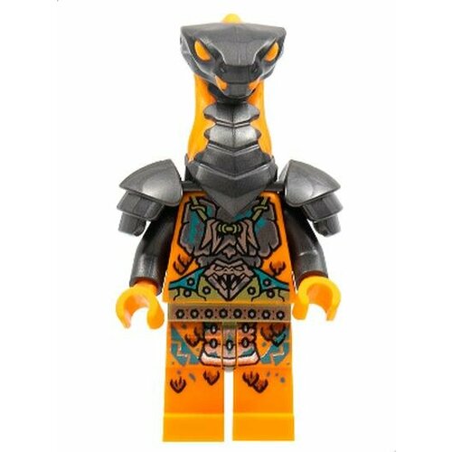 Минифигурка Lego njo718 Boa Destructor - Breastplate Torso, Pearl Dark Gray Head, Shoulder Pads минифигурка лего lego sh748 valkyrie pearl dark gray suit