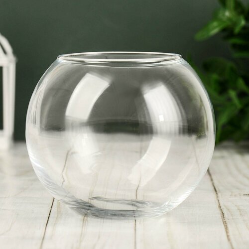 Ваза Флора стеклянная d75 см h1025 см прозрачная 548₽