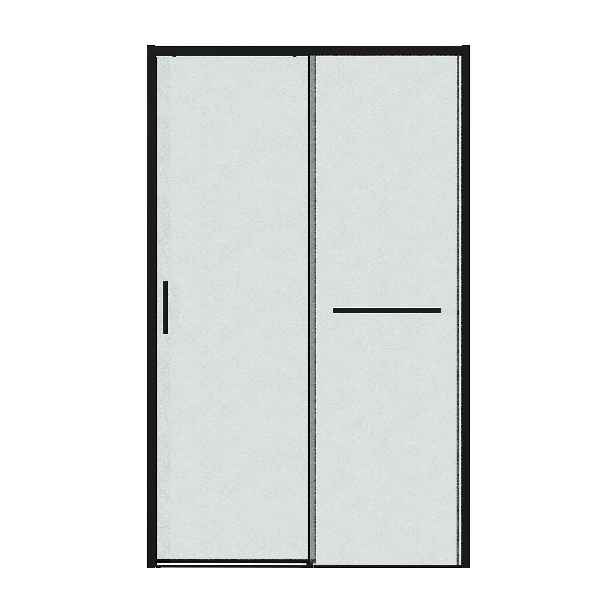 Душевая дверь Grossman Style 120x195 100. K33.05.120.21.02 стекло шиншилла, профиль черный матовый