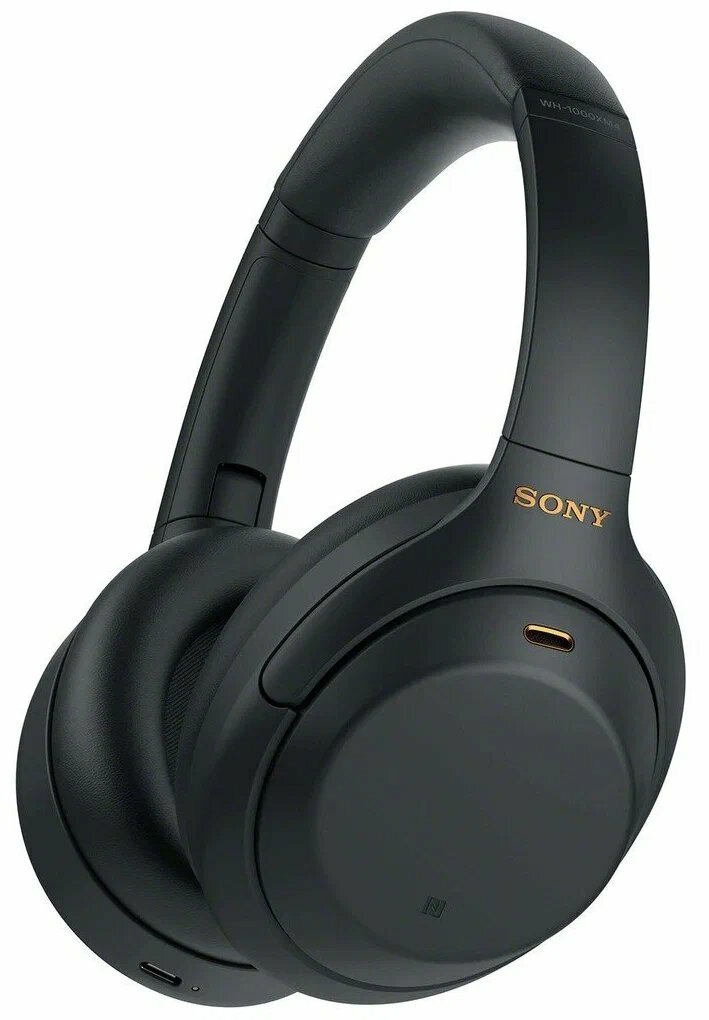 Беспроводные наушники Sony WH-1000XM4, mini jack 3.5 mm, черный. Уценка