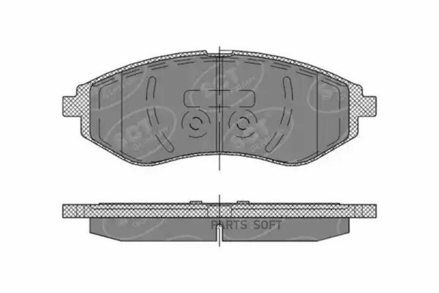 Тормозные колодки SCT SP 290 Cadillac XLR 4.6/Daewoo/ CHEVROLET Aveo, Kalos SCT GERMANY SP290PR | цена за 1 шт
