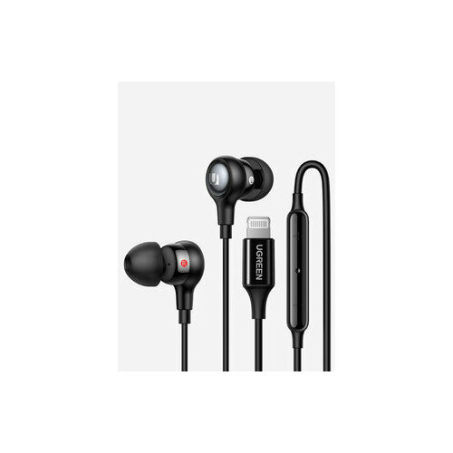 Проводные наушники UGREEN EP103 In-Ear Earphones with Lightning Чёрный 2688₽