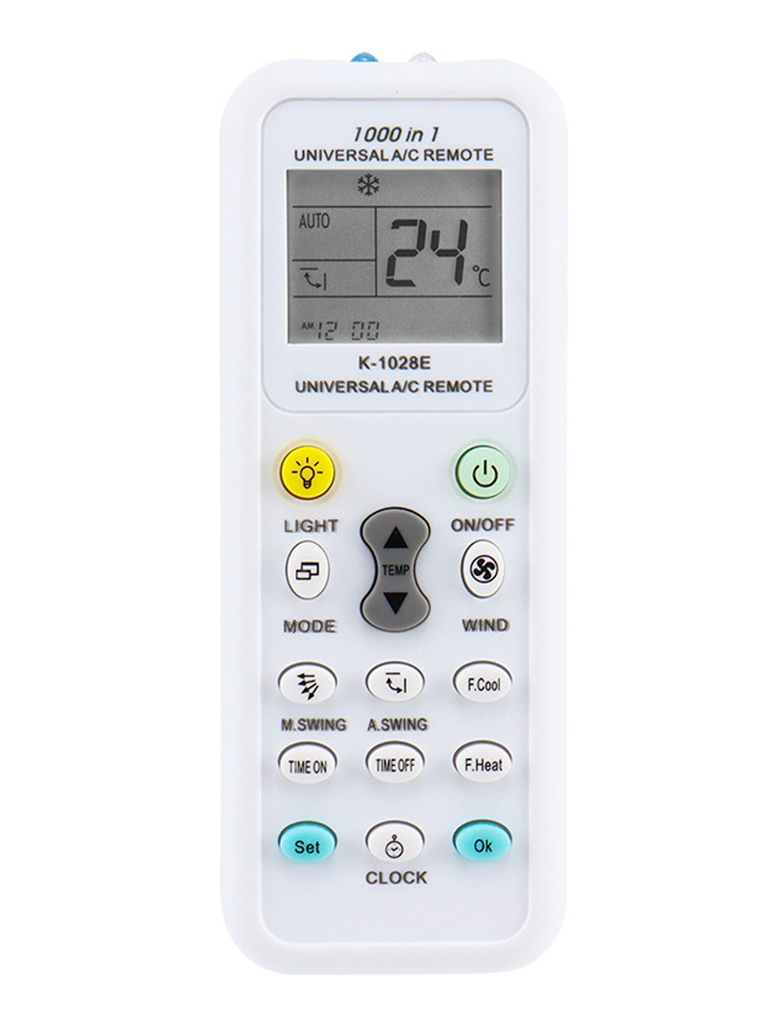 Универсальный пульт для кондиционеров (сплит-систем) K-1028E (1шт)