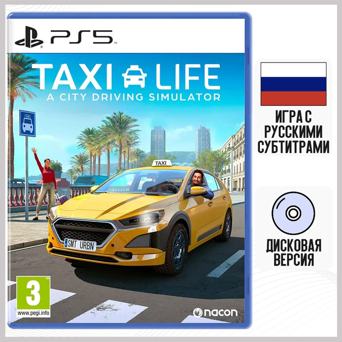 Игра Taxi Life: A City Driving Simulator (PS5, русские субтитры)