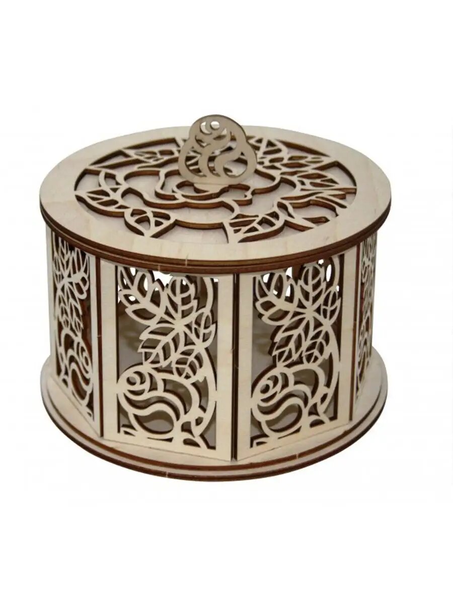 Сборная деревянная заготовка-конструктор для декупажа "Добрый мастер" Шкатулка 16,5*16,5*13,5 см