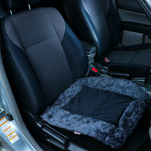 Накидка на сиденье матех ALASKA LINE мех 48 х 52 см черный темно-серый 1691₽