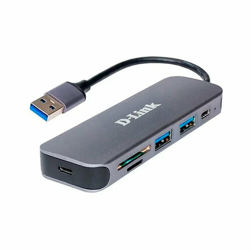 Разветвитель USB 30 D-Link DUB-1325A2A 2порт серый 469400₽