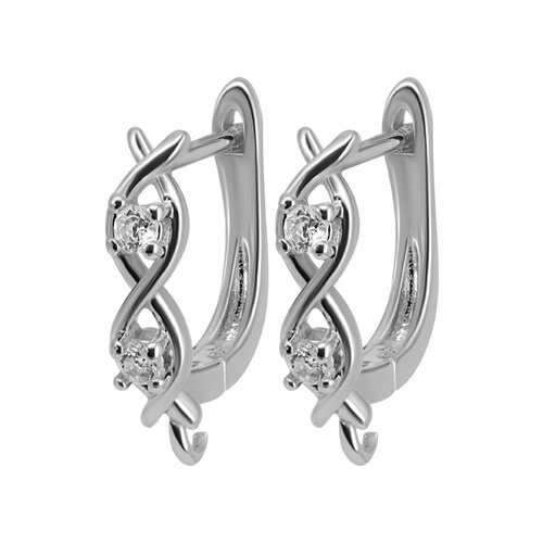 Швензы основа для сережек стразы бижутерный сплав серебристый 32-20016 365₽