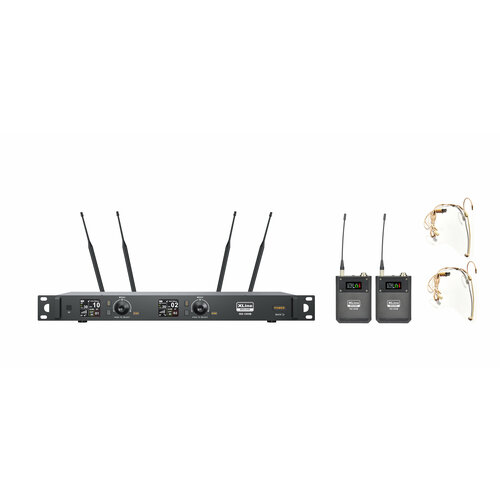 Xline WS-1000B Радиосистема двухканальная c двумя поясными передатчиками и головными гарнитурами 4901500₽