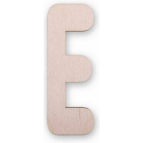Заготовка для декорирования деревянная MR. CARVING буквы Е, 9см, 1шт