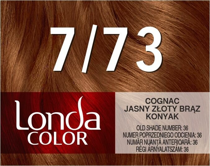 Изображение Wella LONDA COLOR 7/73 Крем-краска для волос - Коньяк, 110мл