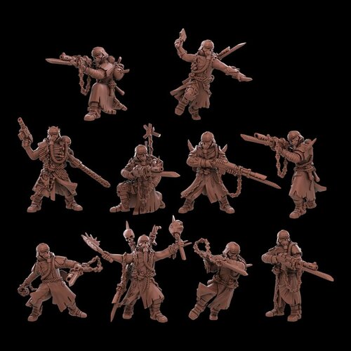 Миниатюра Warhammer 40000 Chaos Space Marines Отряд Ренегатской Милиции Renegade Militia Squad Renegade Death Squad 10 моделей 1649₽