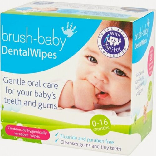 Изображение товара Детские зубные салфетки Brush Baby DentalWipes