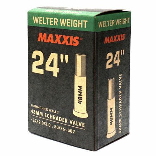 Велокамера Maxxis Welter Weight 24X2.0/3.0 50/76-507 0.8mm Автониппель 48 мм