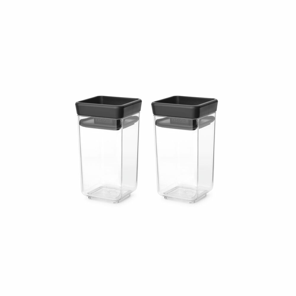 Набор модульных контейнеров Brabantia "Tasty+" 150мл 2шт темно-серый 101137