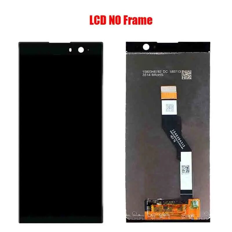 ЖК-экран для Sony Xperia XA2 Plus, ЖК-дисплей H4413 H4493 H3413 XA2 Plus, сменный экран с черной рамкой, LCD NO frame — фото 1