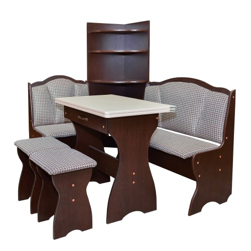 Кухонный уголок Береста-2 (венге, ткань)