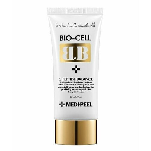 MEDI-PEEL Осветляющий ББ-крем для лица с пептидами 50мл 5 Peptide Balance Bio-Сell BB Cream Корея 1450₽