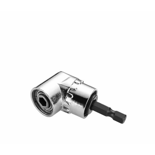 Магнитная угловая насадка на шуруповерт, переходник угловой адаптер для шуруповерта, магнитный держатель 1/4 для бит, редуктор насадка на дрель, 60мм