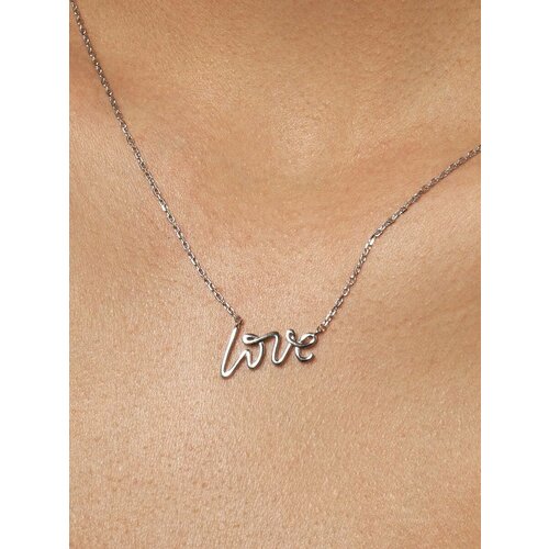 Колье SKAZKA Natali Romanovoi серебро 925 проба родирование длина 45 см серебристый 2080₽