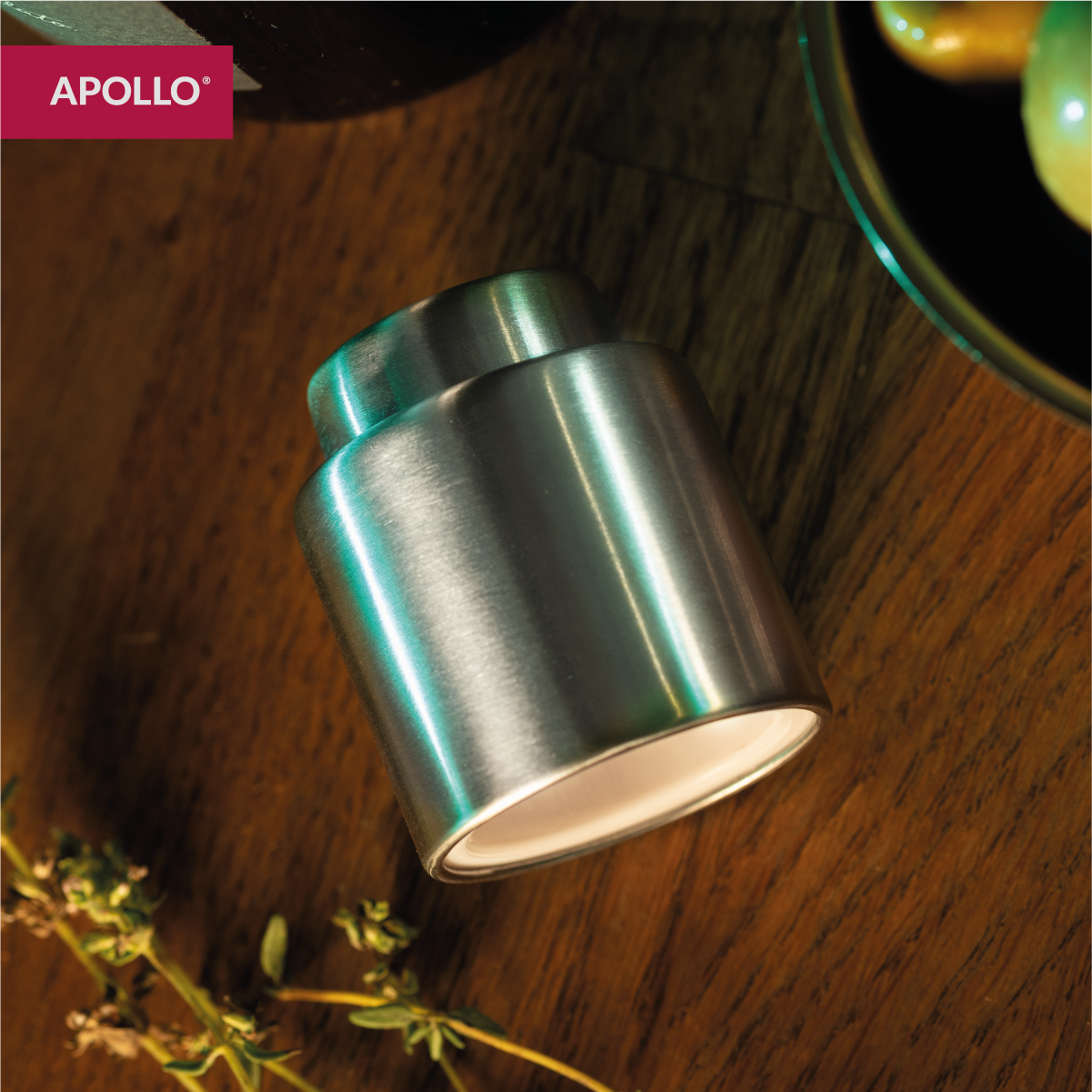 Пробка для вина вакуумная многоразовая Apollo "Tenace" с маркировкой даты — фото 1