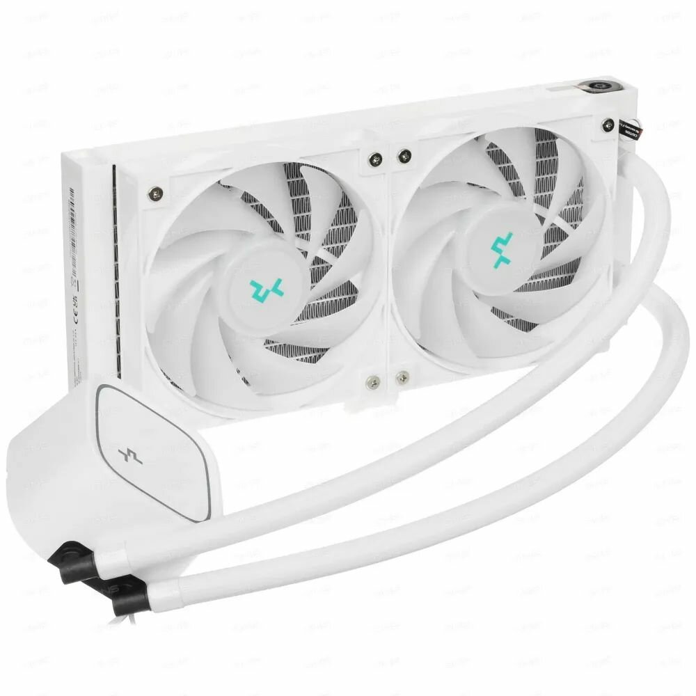 Система жидкостного охлаждения DeepCool LE520 ARGB, кулер для процессора, белый — фото 1