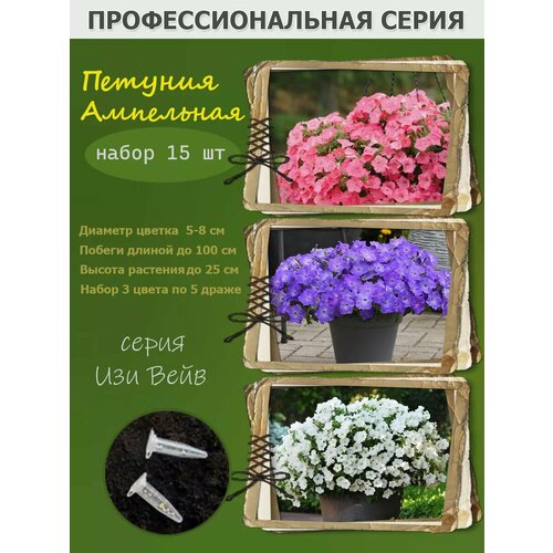 Ампельная петуния Изи Вейв Easy Wave набор 3 сорта