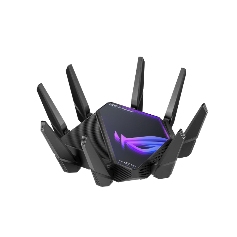 Wi-Fi роутер ASUS ROG GT-AXE16000 802.11 a/b/g/n/ac/ax до 1148 + 4804Mbps, 2,4 + 5 gGz, 8 antenna, USB