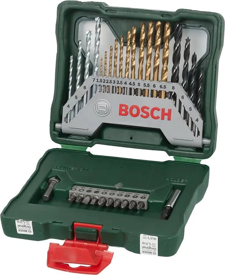 Набор бит и сверл Bosch X-Line-30, прямой, 30шт [2607019324]