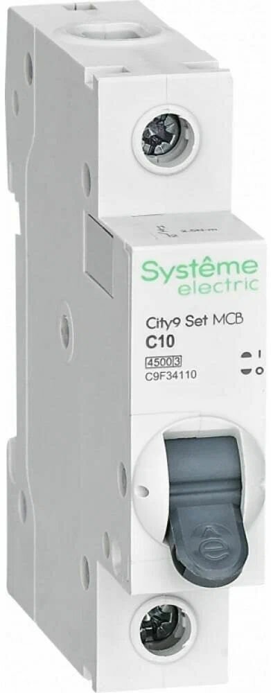 Выключатель автоматический однополюсный 10А С 4,5кА 230В (C9F34110)