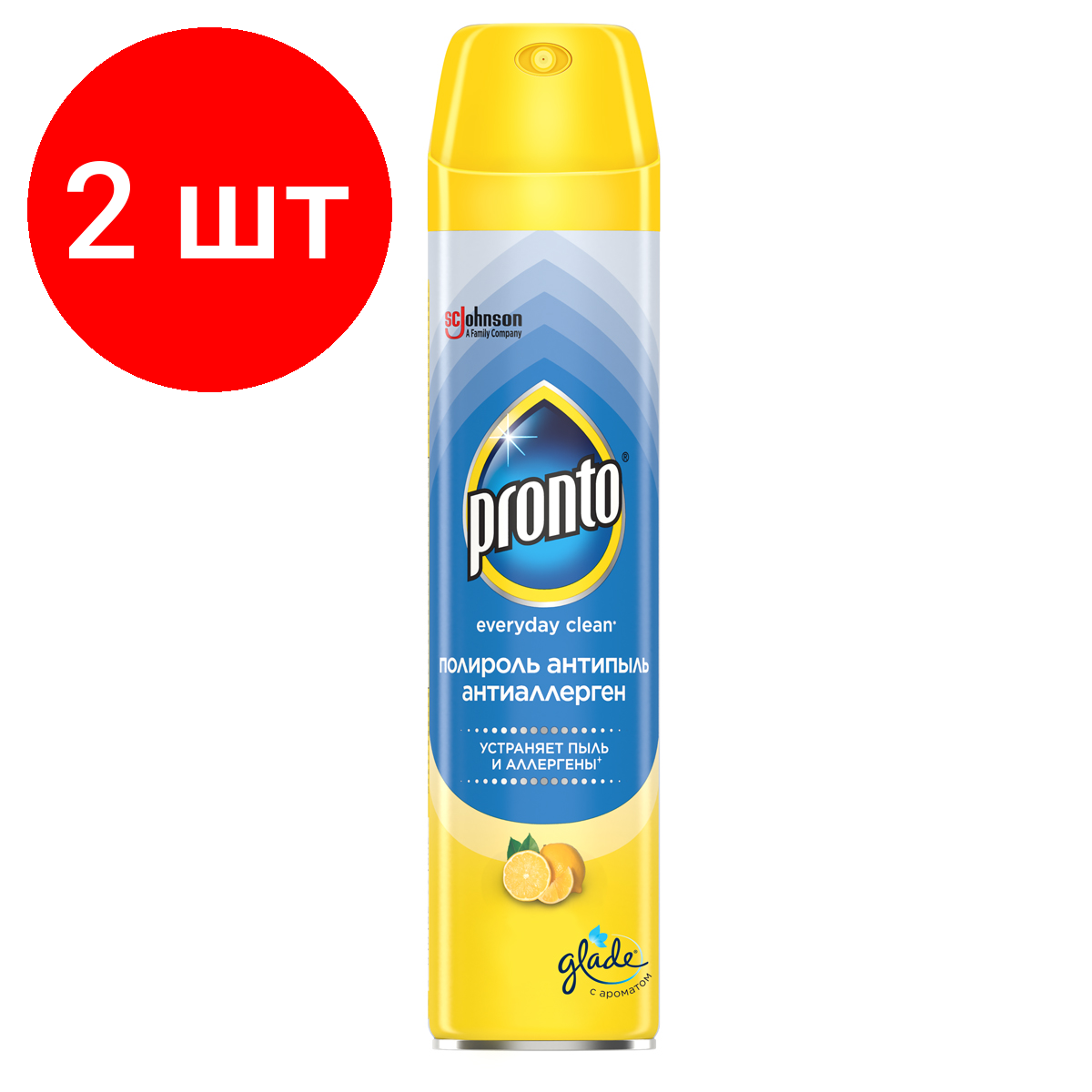 Комплект 2 шт Полироль для мебели Pronto 