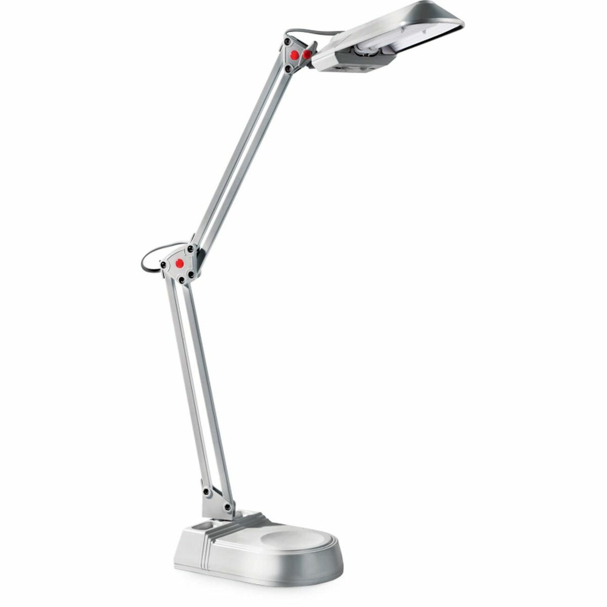 Светильник настольный Camelion KD-017A (люмин. лампа, 2G7, 11Вт) серебристый