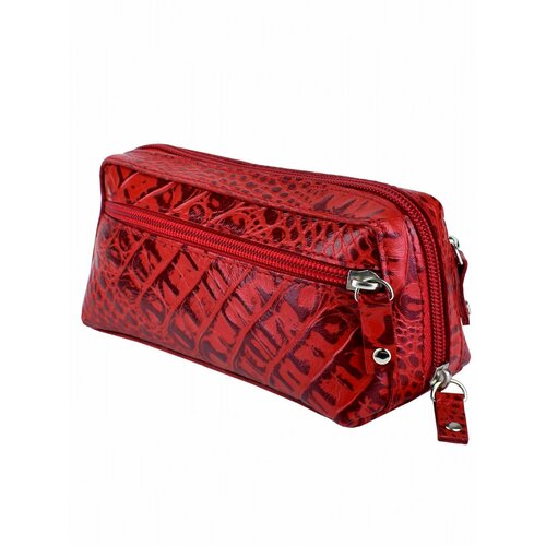 Косметичка Крокус, 7х8х17 см, , красный