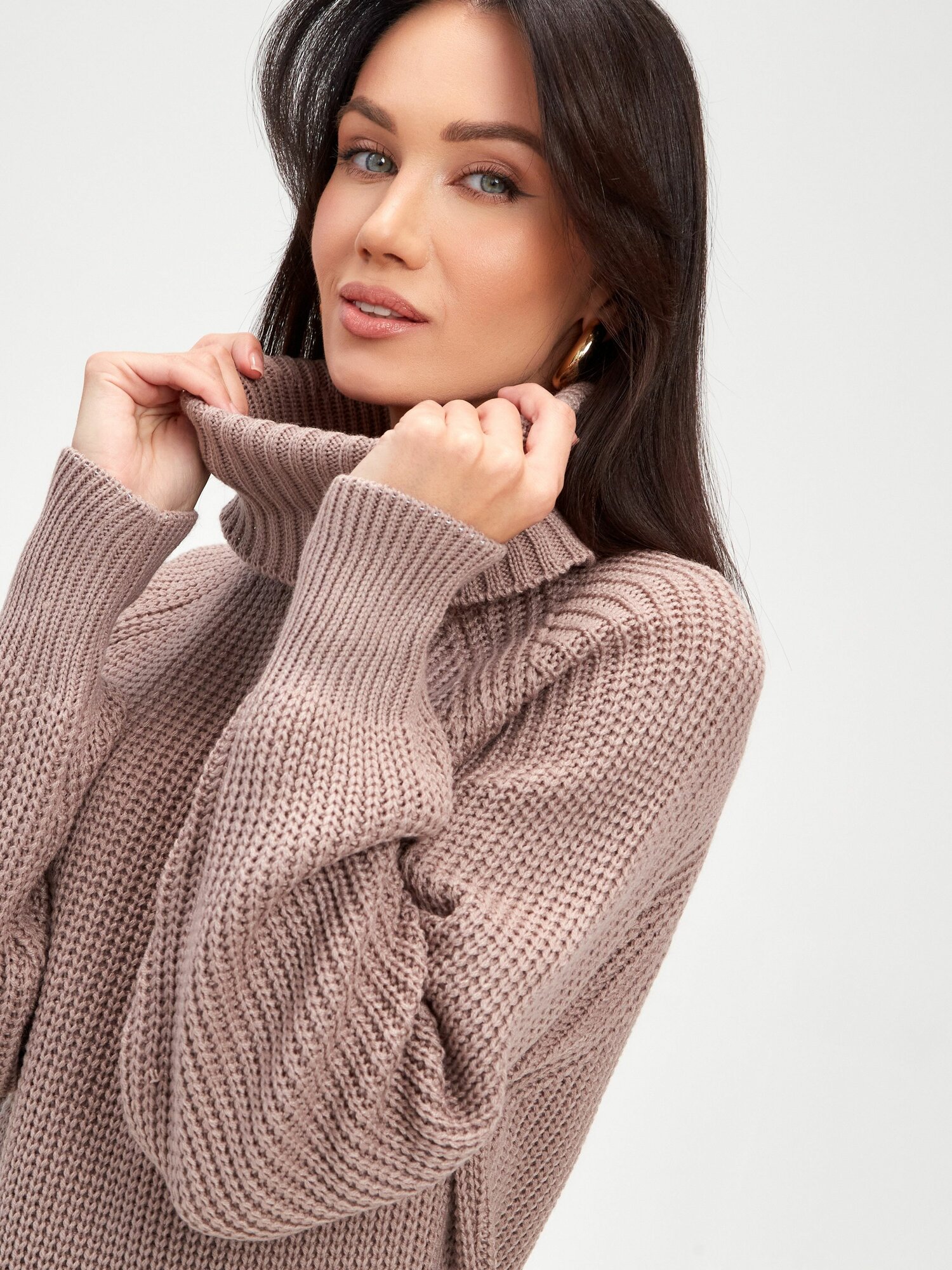 Свитер MANOLO ME Manolo Me 2026 размер ONE-SIZE 42-48  коричневый