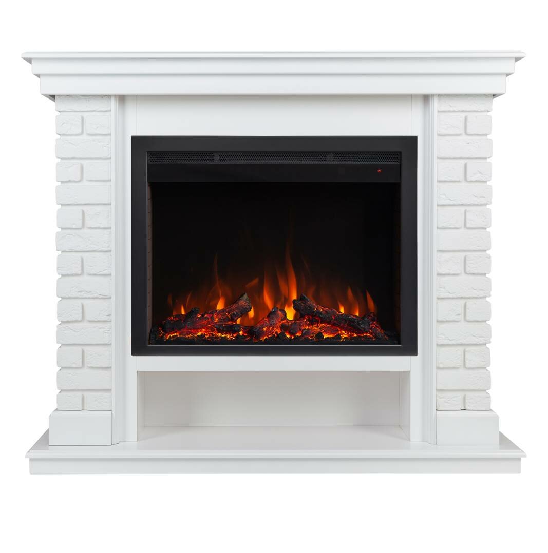 Электрокамин RealFlame "Brixton", эффект пламени, с очагом Saphir 25,5, пульт ДУ