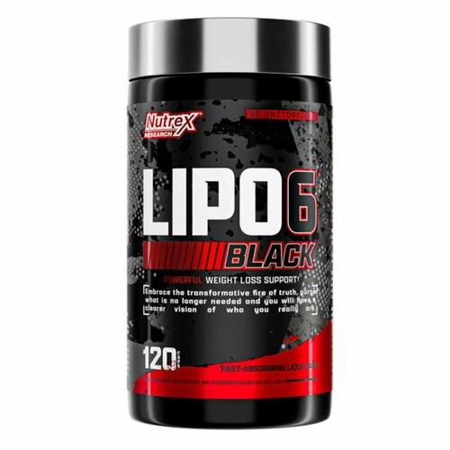 Жиросжигатель Nutrex Lipo 6 Black/ Нутрекс Липо 6 Блэк,120 капсул