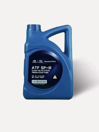 Изображение товара Масло трансмиссионное 04500-00400Blue Hyundai/Kia ATF SP-III, для коробки передач, полусинтетика, 80W, 4 л.