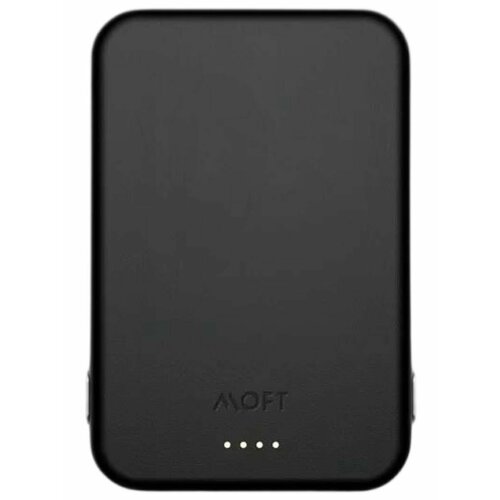 Беспроводной дополнительный аккумулятор MagSafe MOFT 3400 Ультратонкий Black Leather 6194₽