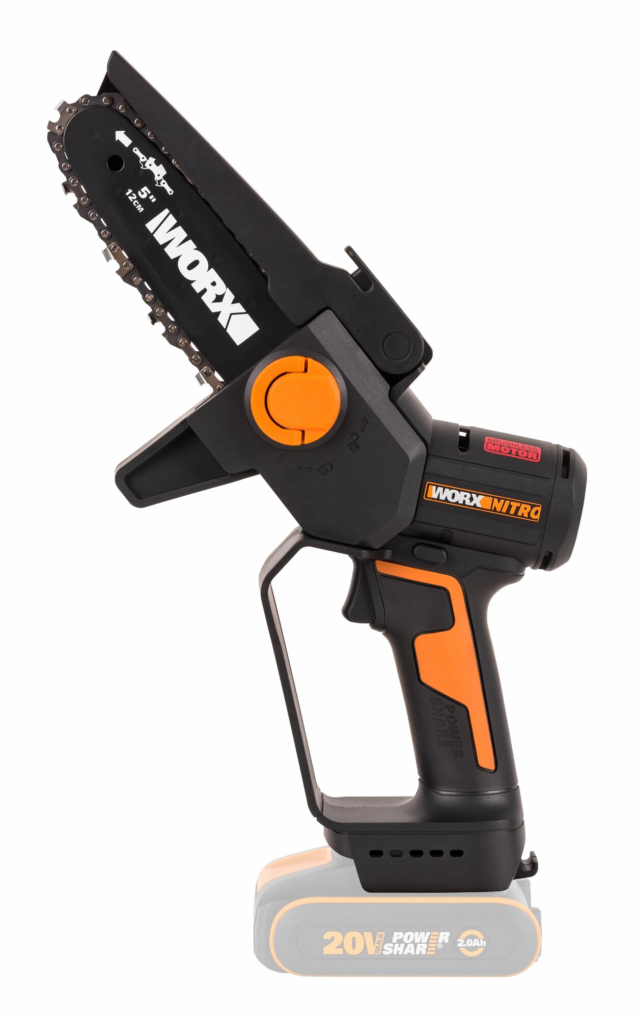 Пила аккумуляторная бесщёточная (без АКБ и ЗУ) WORX - фото №7