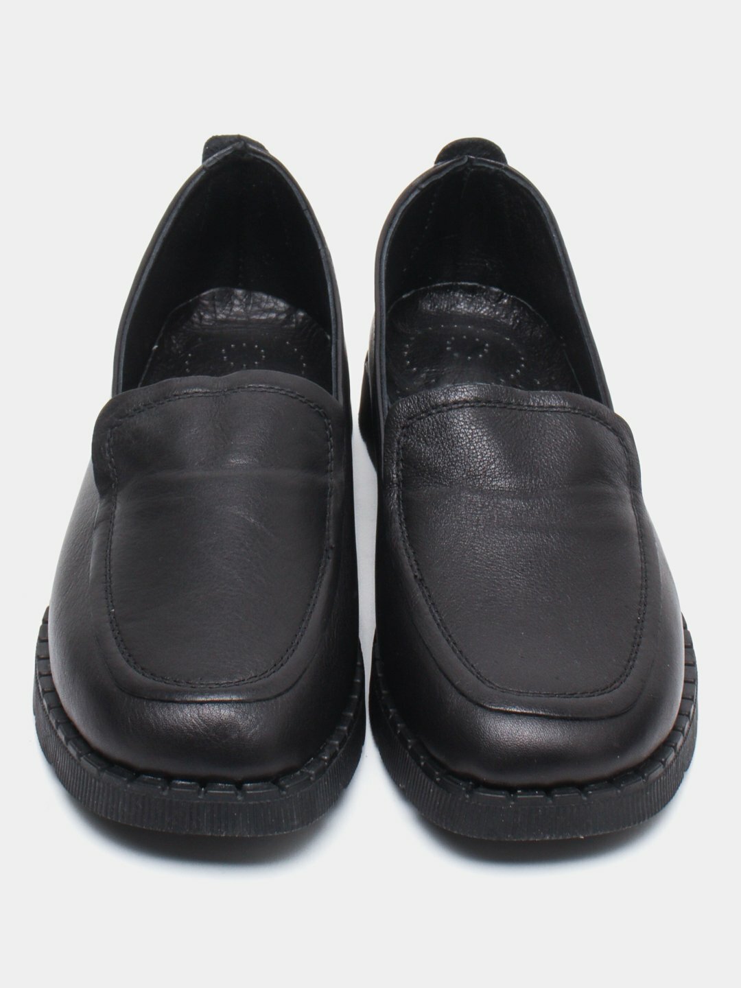 Мокасины  Женские мокасины, из натуральной кожи, размер 38, черный — фото 1