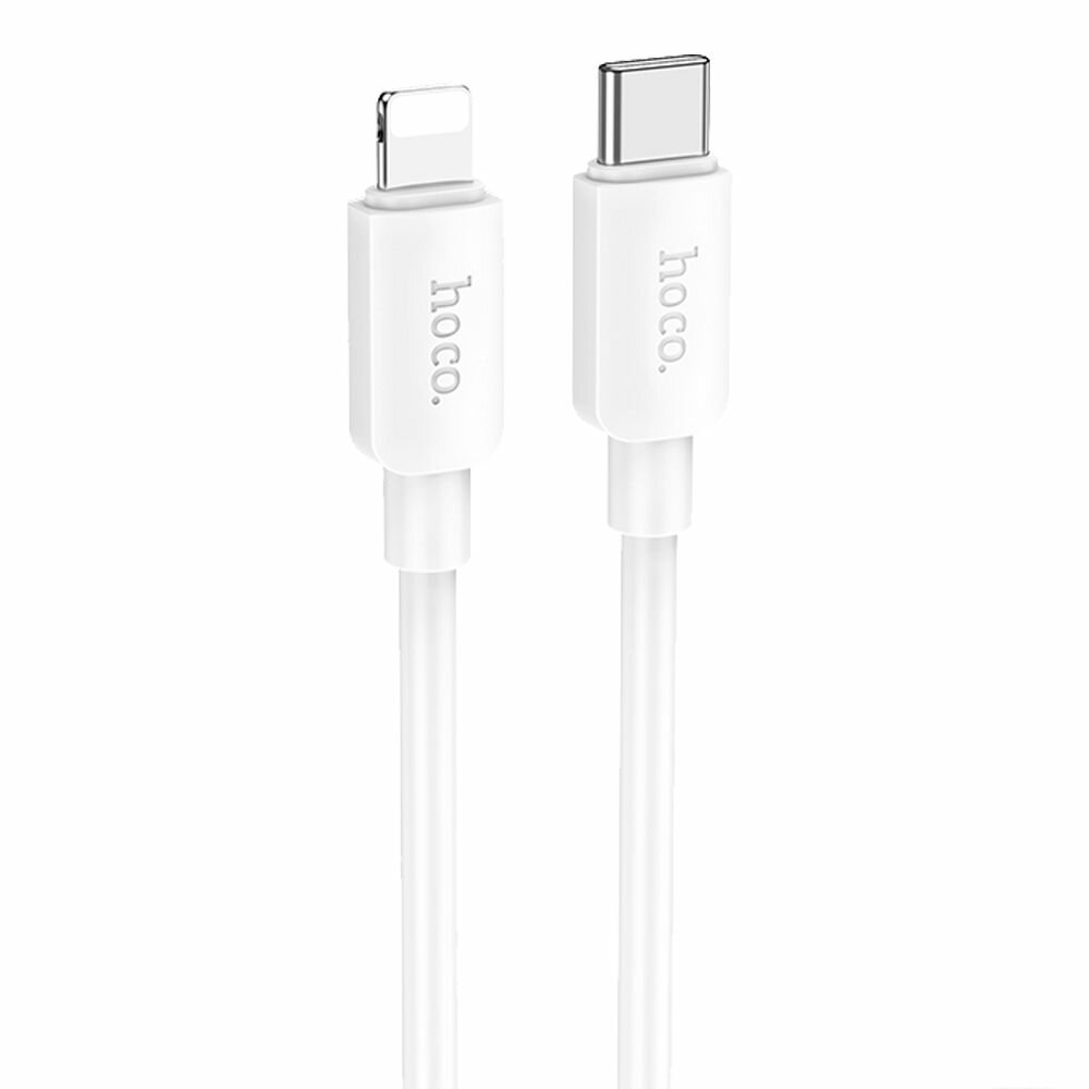 USB-C кабель Hoco X96 Hyper Lightning 8-pin, 2.4А, PD20W, 1м, PVC, белый