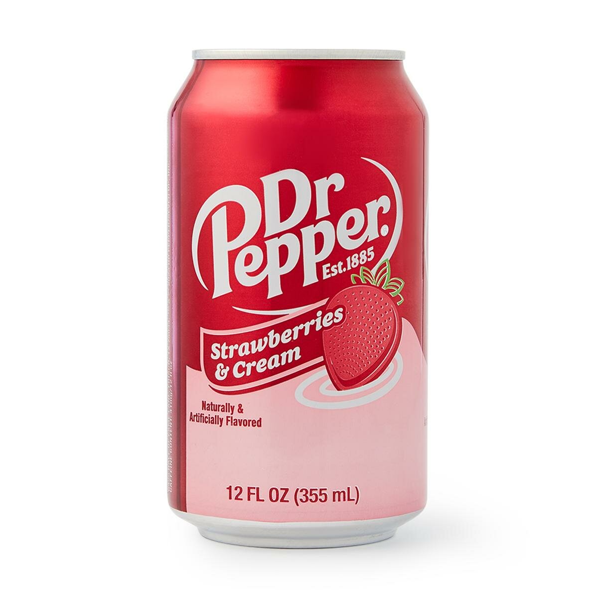 Напиток Dr. Pepper "Клубника со сливками", газированный, в металлической банке, 0,355 л