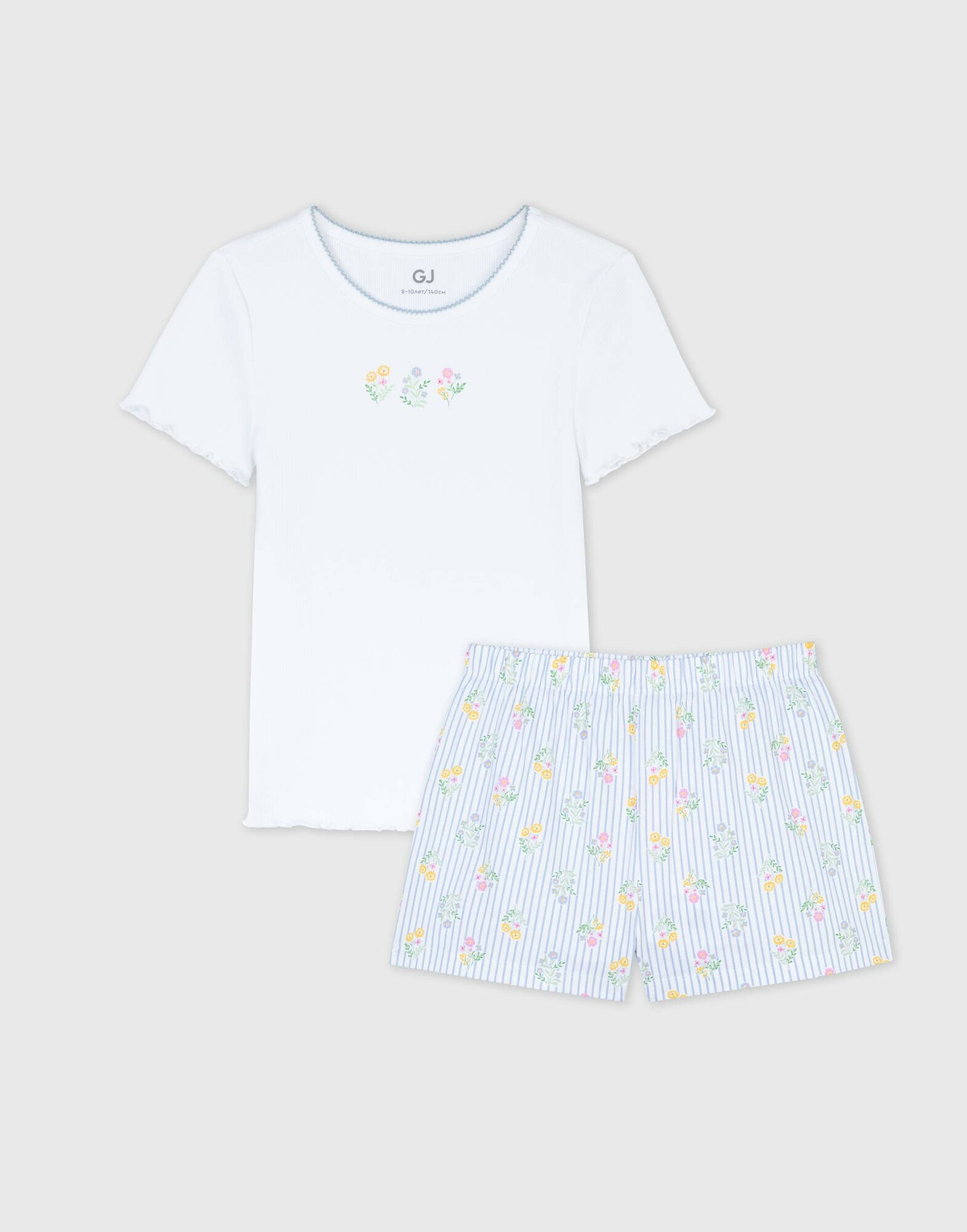 Пижама Gloria Jeans размер 10-12л/146-152 мультиколор белый