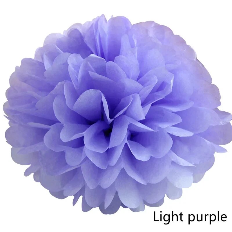 Бумажные сотовые шары для праздника Фиолетовый, ZHQ Light purple, 10inch 25cm