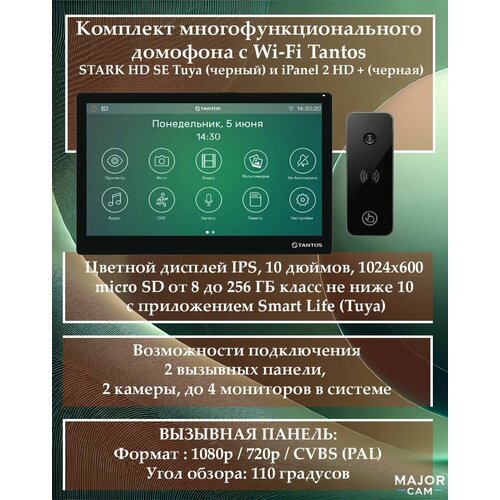 Комплект Stark HD SE Tuya черный и iPanel 2 HD черная 28530₽