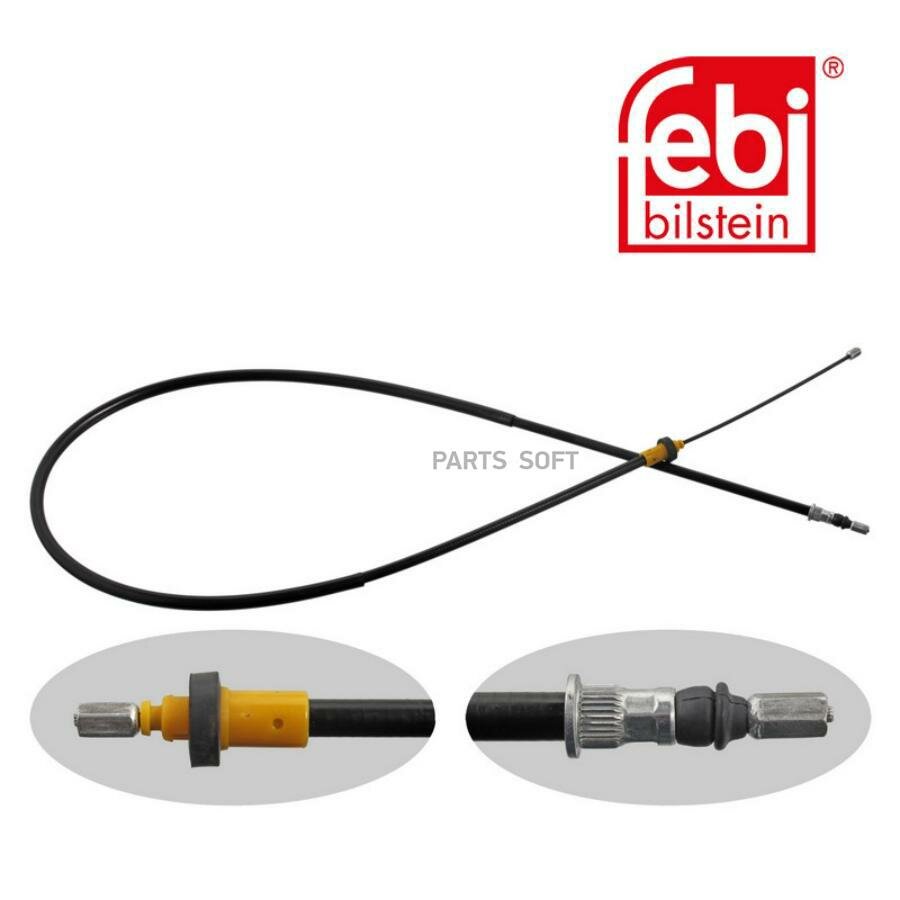 FEBI 29362 трос ручника PGT 206 1.6/2.0 16V GT/GTI 98-