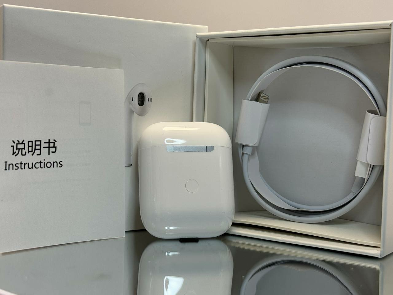 Беспроводные наушники APods 2, ANC, вкладыши, совместимость с Apple — фото 1