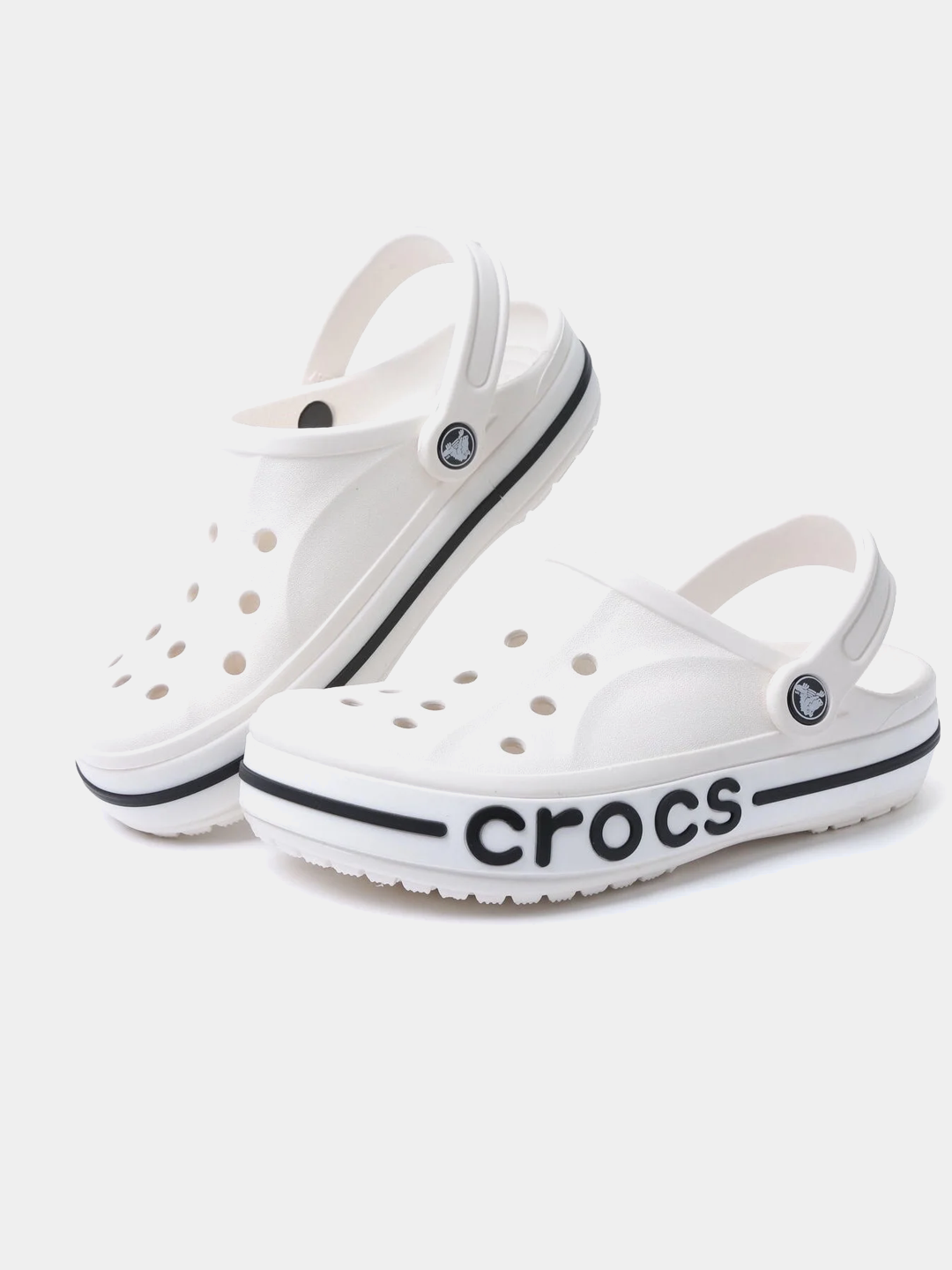 Биркенштоки Crocs crocs slippers, размер 36, белый/черный — фото 1